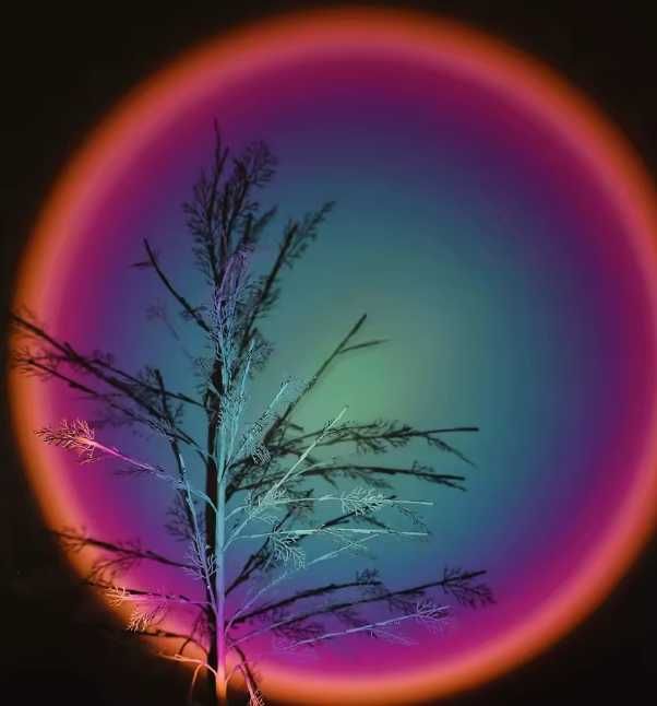 USB атмосферна лампа HOMEFISH (Sun blue) | працює від павербанка