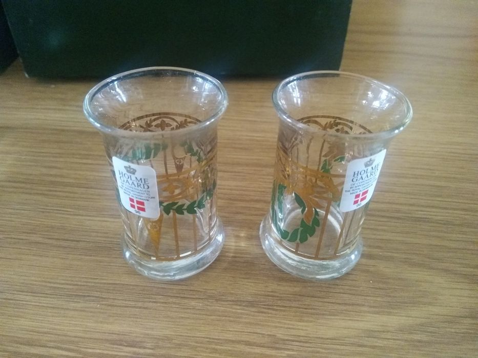 Holmegaard Christmas 1996 - Garrafa e 2 copos de licor