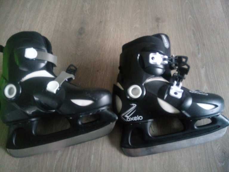Łyżwy regulowane oxelo rozmiar 34-36
