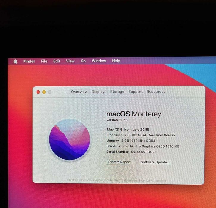 iMac 21,5" Late 2015