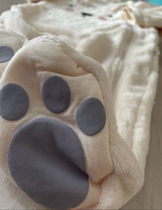 Чоловічок теплий комбінезон плюшевий ведмедик 68р Next