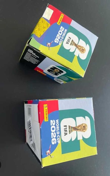 Cromos FIFA 2026 caixas seladas