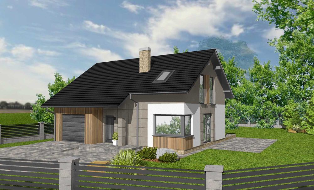 Działka budowlana Zduny 1044m2 z fundamentem domu jednorodzinnego