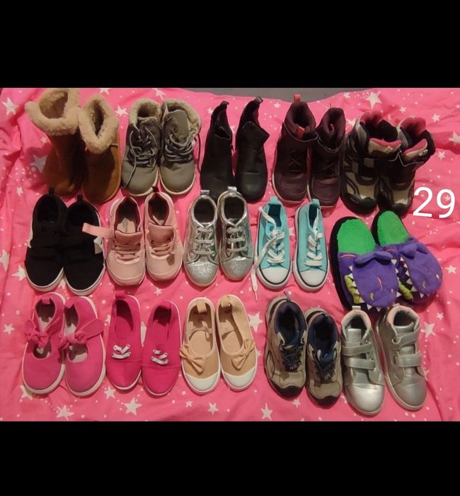 Mega paka (23szt) buty dla dziewczynki 29 30 Timberland Guliwer Sinsay