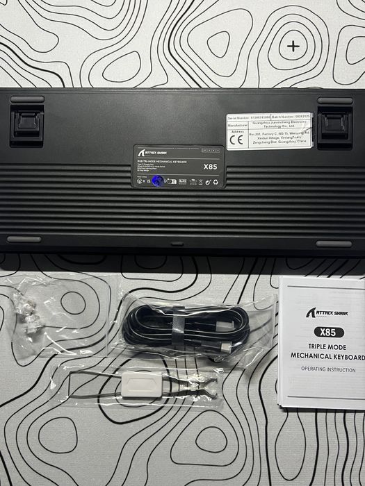 Механическая клавиатура Attack Shark X85 (Чёрно-белый градиент)