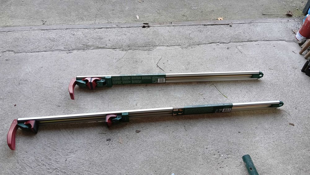 zestaw dwóch prowadnic - ścisków 75 cm i 100 cm - nowe