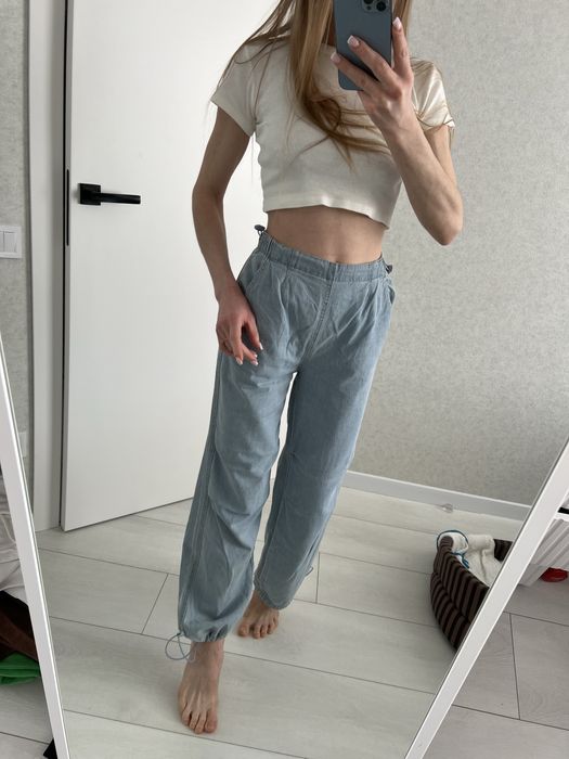 Джинси карго прямі довгі