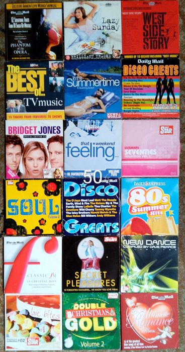 Англійські CD  збірки (рок,поп,диско,соул)