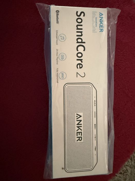 Super głośnik bezprzewodowu Bluetooth SoundCore 2 Anker, nowy