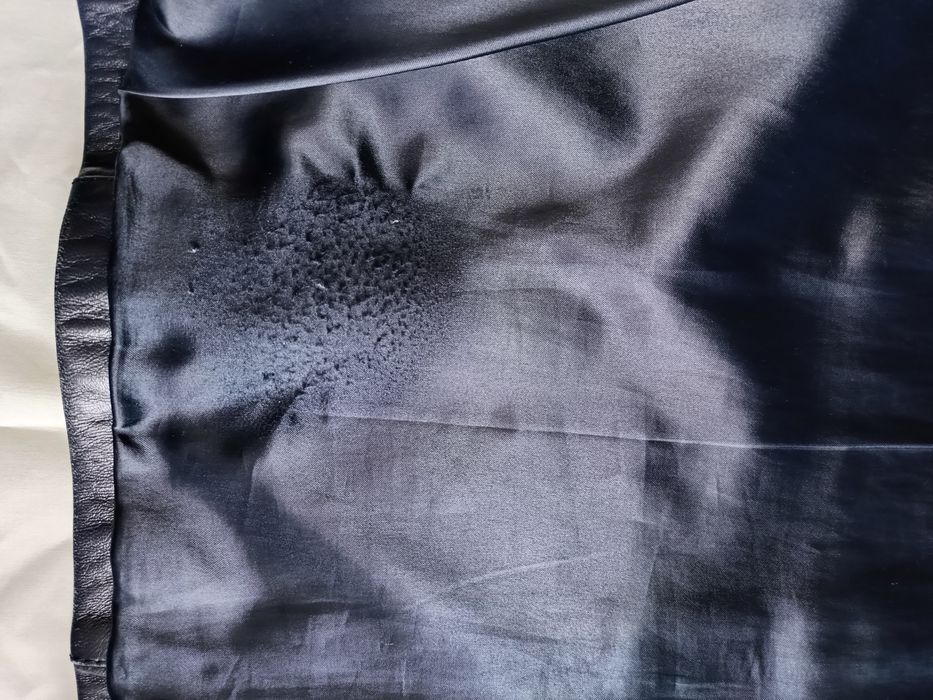 Skórzana granatowa kurtka Pelle Pellice Unica