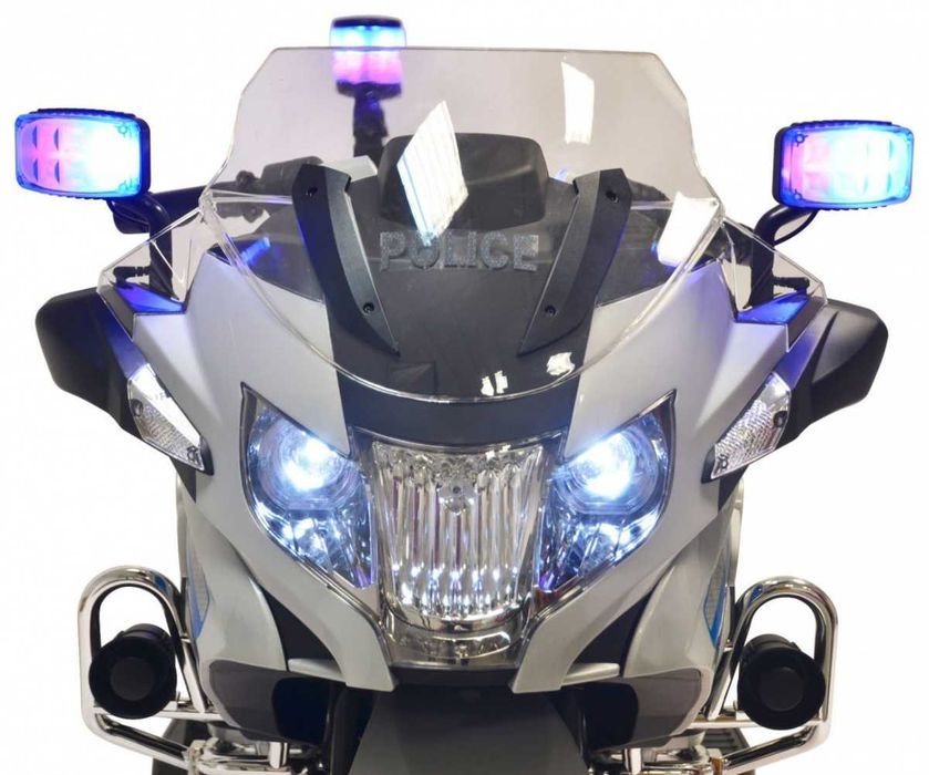 Motor Policyjny BMW Syreny Światła Motorek na Akumulator  212.Sr