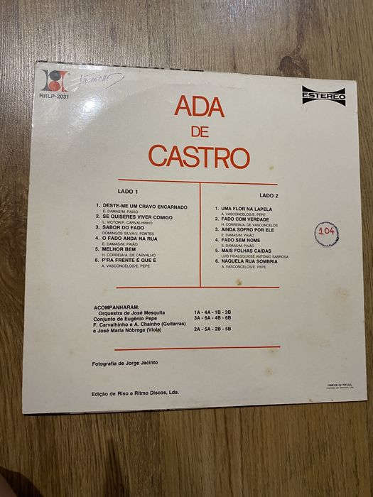 Vinil LP Ada de Castro -