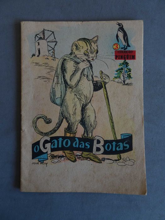 Antigo livro infantil - O Gato das Botas nº 3 - Colecção Pinguim