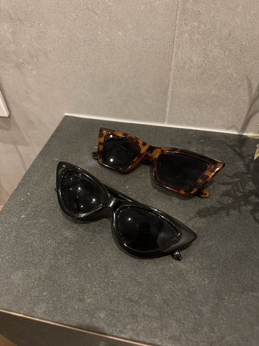 okulary plastikowe 2 pary