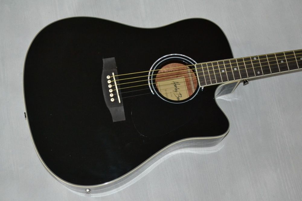 Harley Benton D-120CE BK nowy elektroakustyk gitara - ustawiona!