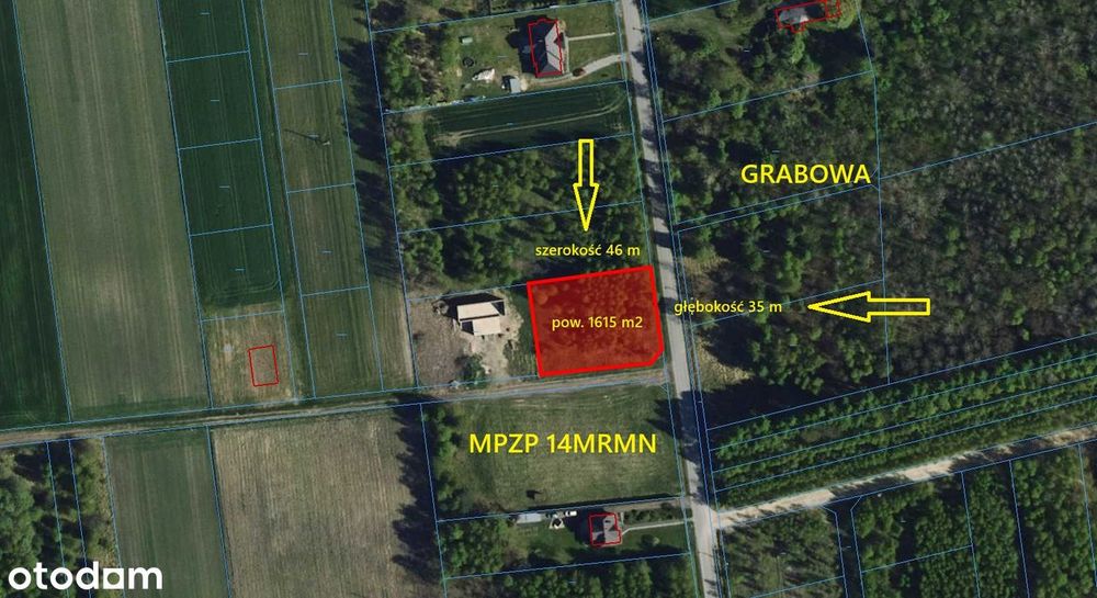 Atrakcyjna działka budowlana blisko Częstochowy 1615 m² - Widok 2