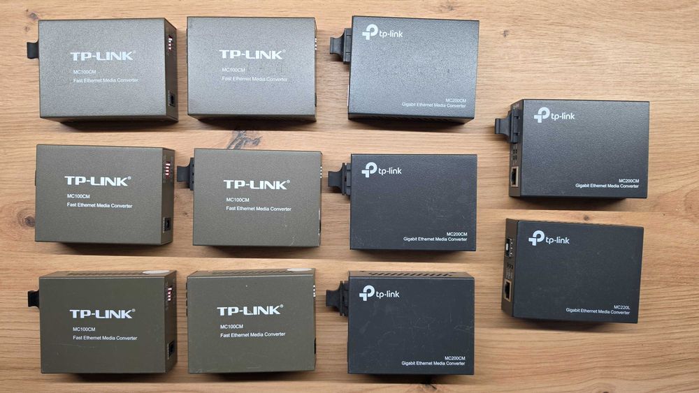 Mediakonwertery TP-Link MC100CM / MC200CM / MC220L – sprawne, różne modele
