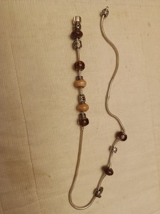 Naszyjnik - 53 cm - typu charms - pandora