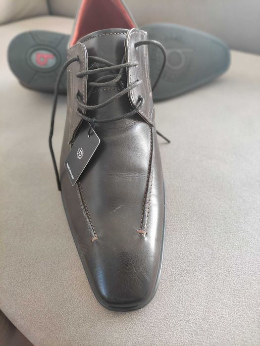 Buty Bugatti 46 brązowe – skóra naturalna – nowe, tylko mierzone
