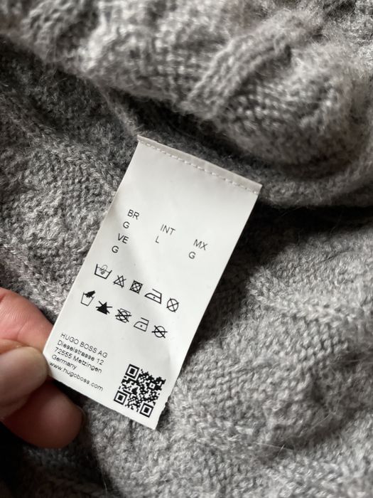 Hugo Boss wełniana sukienka roz. 40 szara