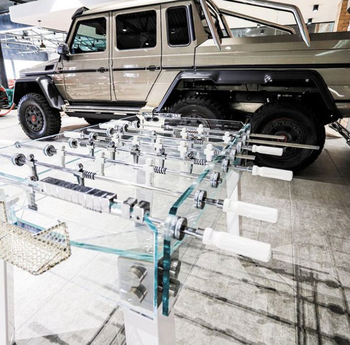 Matraquilhos Futebol de mesa vidro temperado