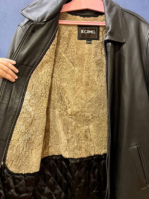 Чоловіча шкіряна куртка