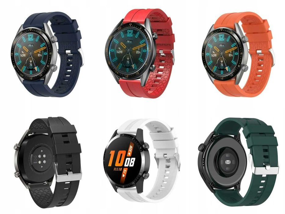 2szt Pasek opaska Silikonowa AMAZFIT Stratos 2/2S 3 HUAWEI GT KOLORY