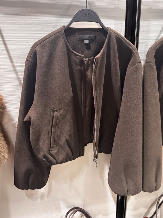 Бомбер від Zara, розмір, коричневий