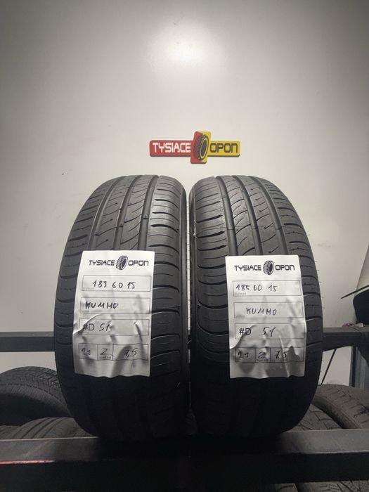 Opony letnie demo 185/60/15 kumho ecowing dot 2021