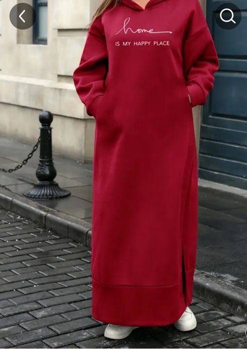Платье -худи на флисе 50-52
