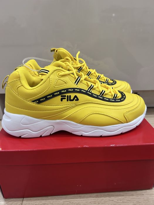 Buty sneakers FILA żòłte skorzane NOWE skorzane rozmiar EU 43