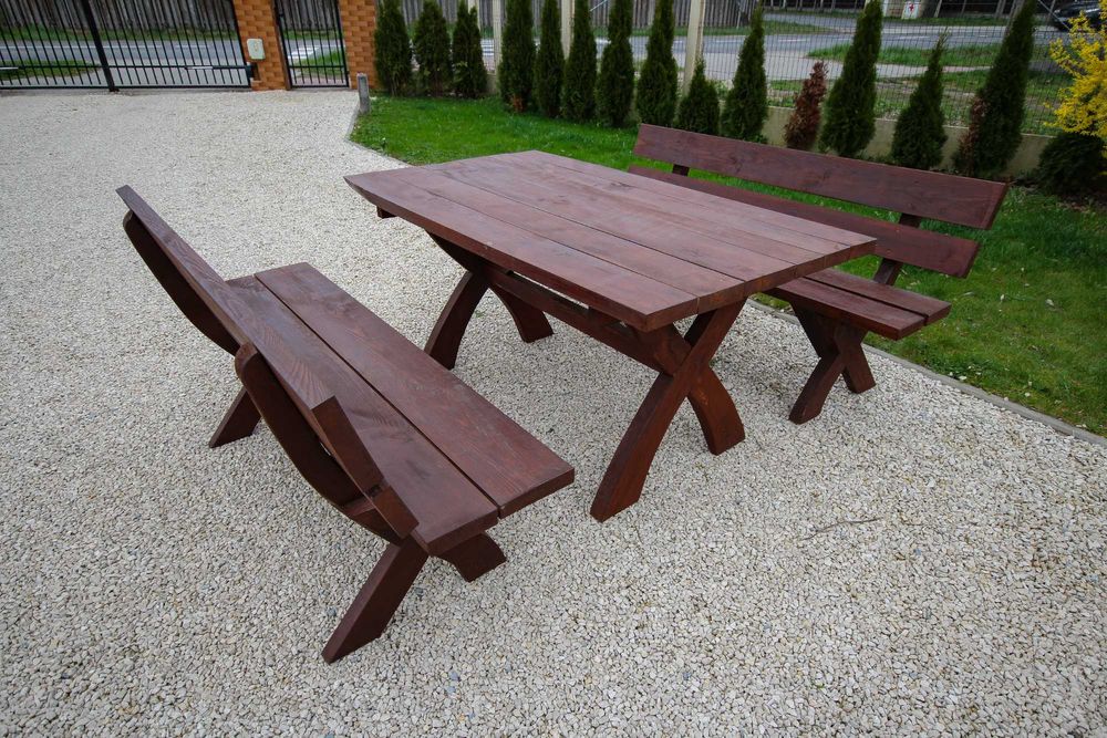 Meble ogrodowe / stół i ławki / 160cm, 180cm, 200cm / OD RĘKI
