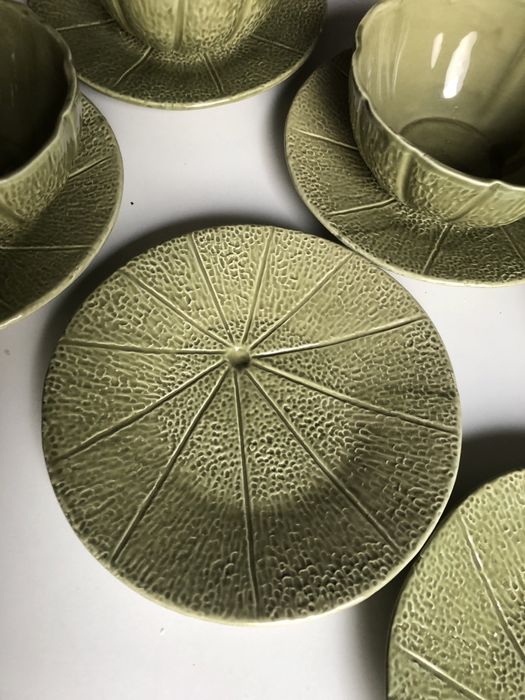 Conjunto loiças cerâmica frutas melão