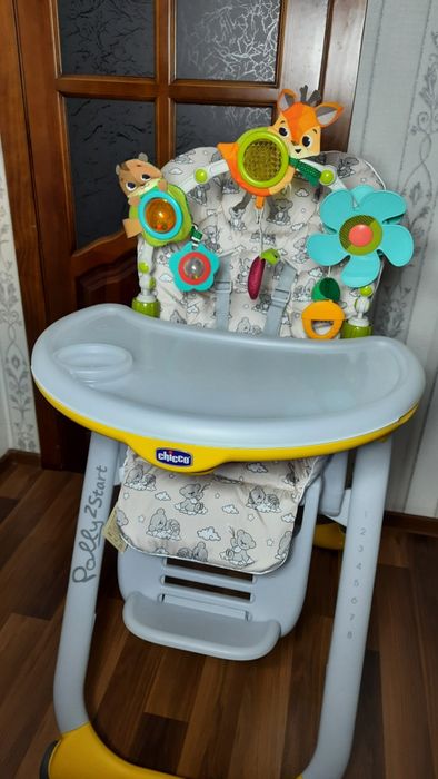 ‼️Chicco Polly 2start з НОВИМ чохлом кріселко дитяче