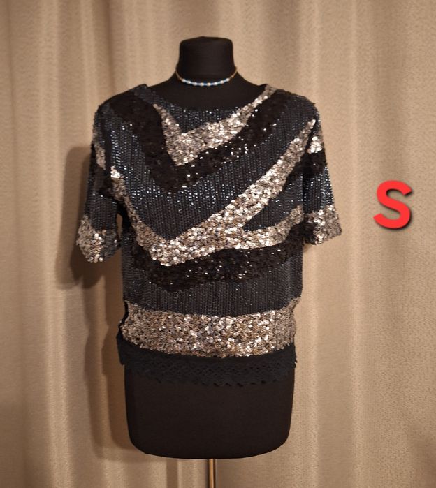 Bluzka cekinowa S 36 sylwester święta wyjściowa
