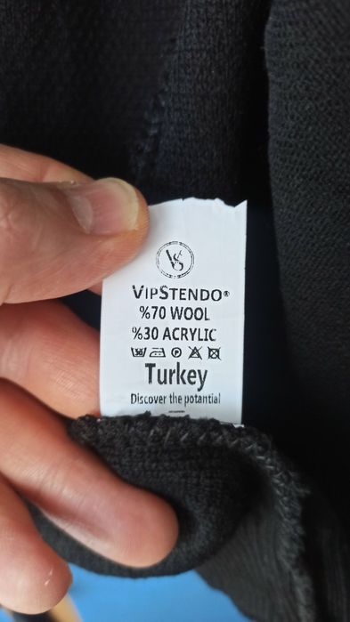 Мужская кофта на молнии.