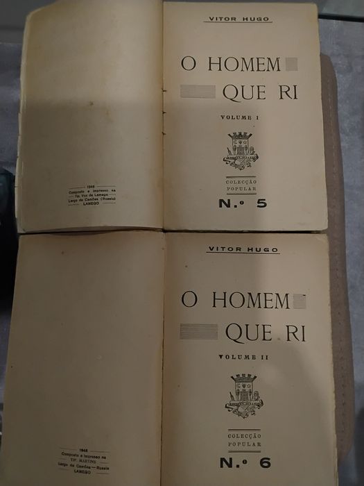 “O Homem que Ri” – Victor Hugo | 2 volumes originais de 1946