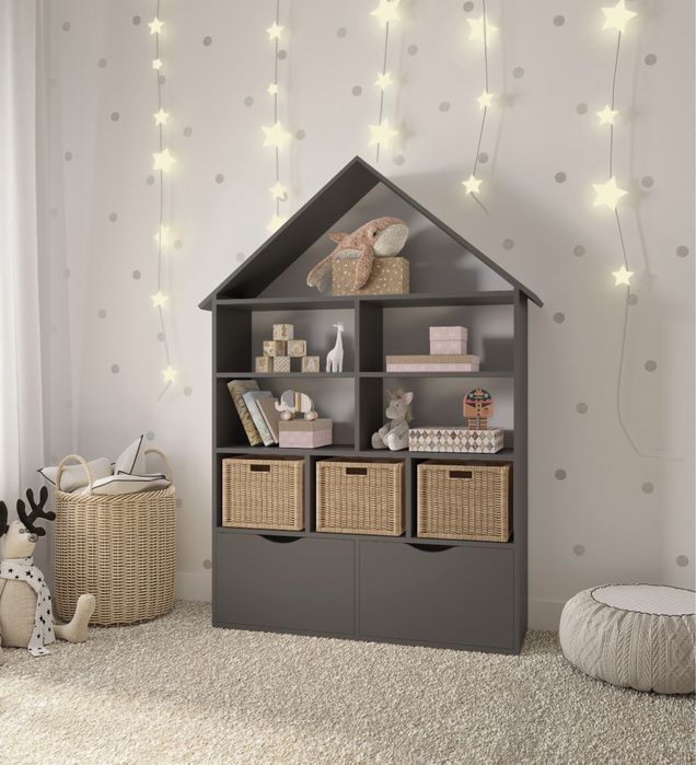 Стелаж Будинок дитячий Шафа Полиця для іграшок Стеллаж Полка игрушек