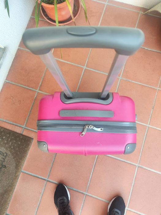 Blusão moto  em couro + 1 mala de viagem.