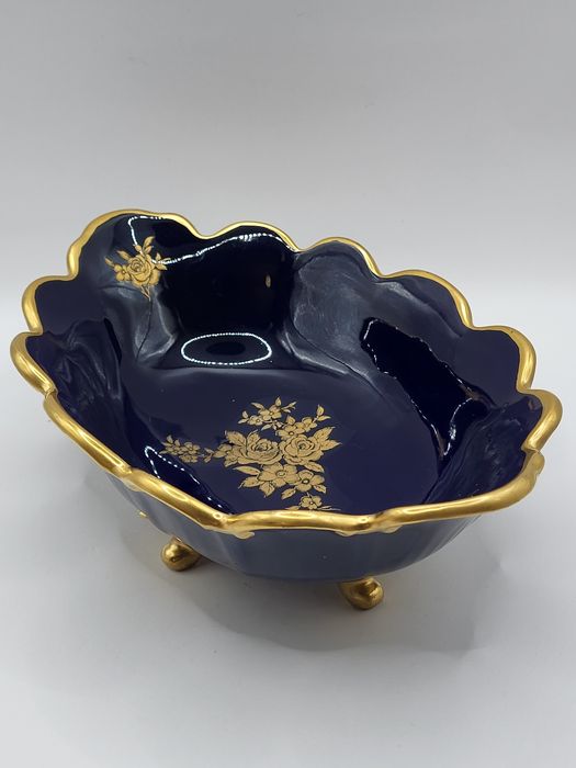 Porcelanowa patera kobaltowa Unterweissbach