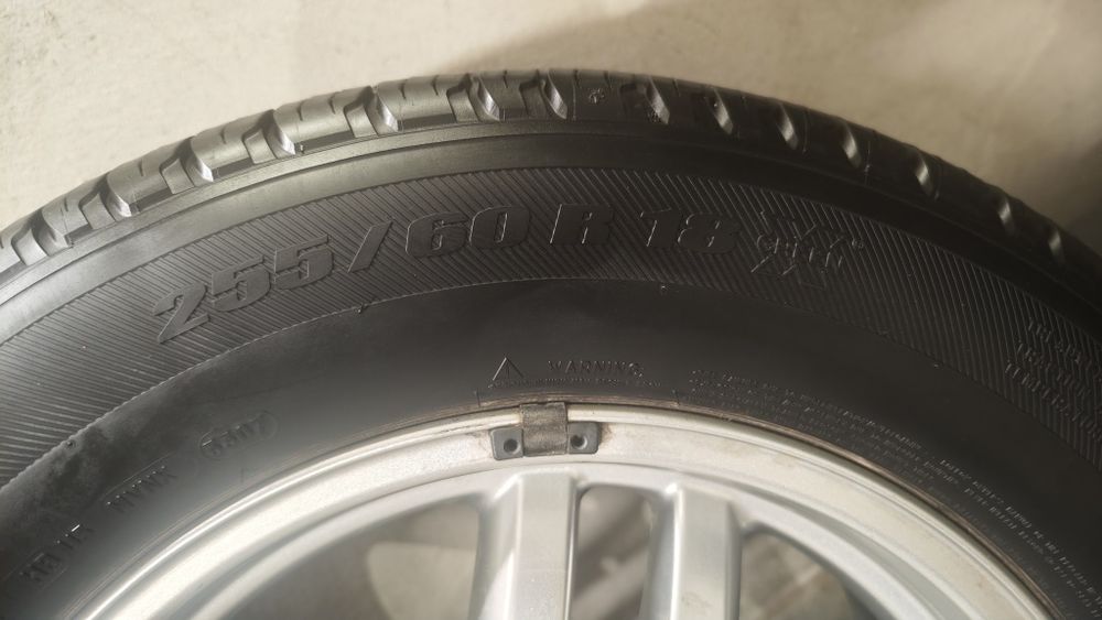 Koła felgi Opony range Rover l322 5 szt. 4 + zapasowe 265/65 R18 M+S