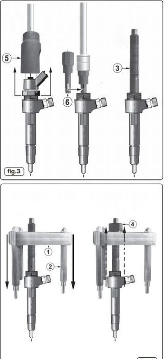 Extrator injetores 2.0/2.2 HDI 16v