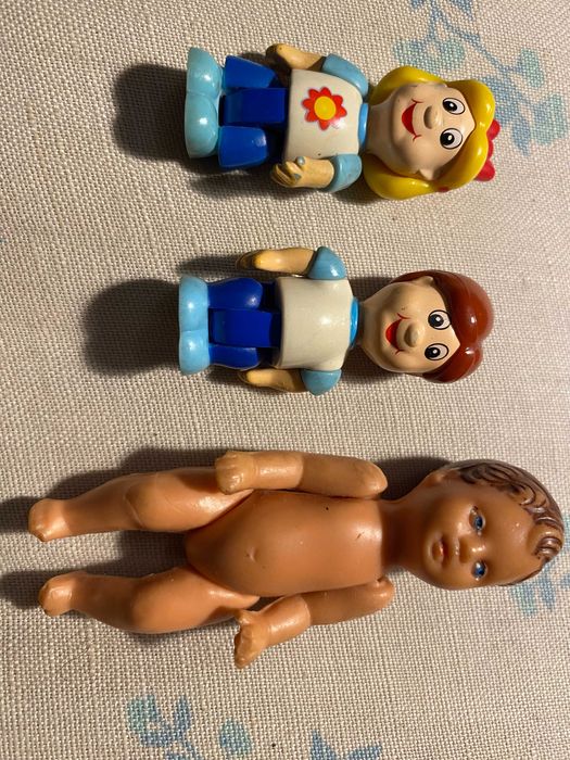 Винтажный резиновый пупсик ГДР фигурки человечки