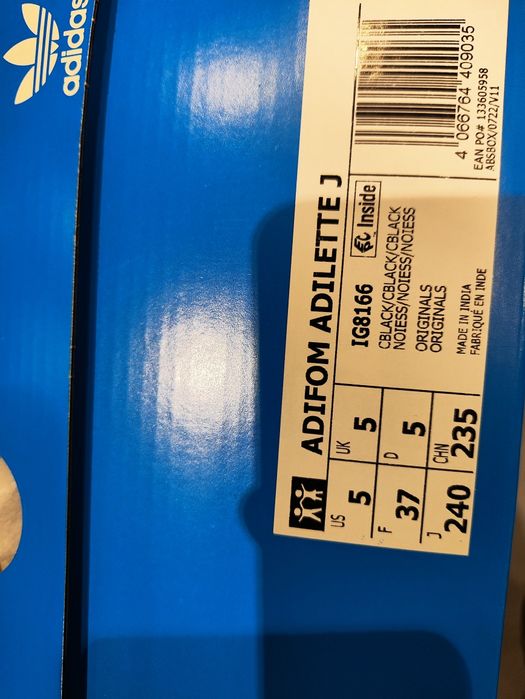 Adidas Adifom Adilette J preta