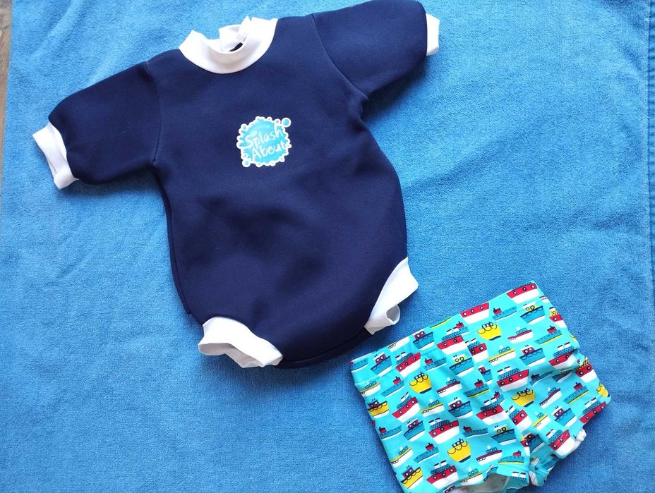 Pianka Strój kąpielowy splash about plus spodenki  3/6/9 mcy recznik