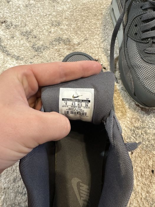 Кросівки Nike Air Max 90 Premium Dark Gray, оригінал, size 40,5