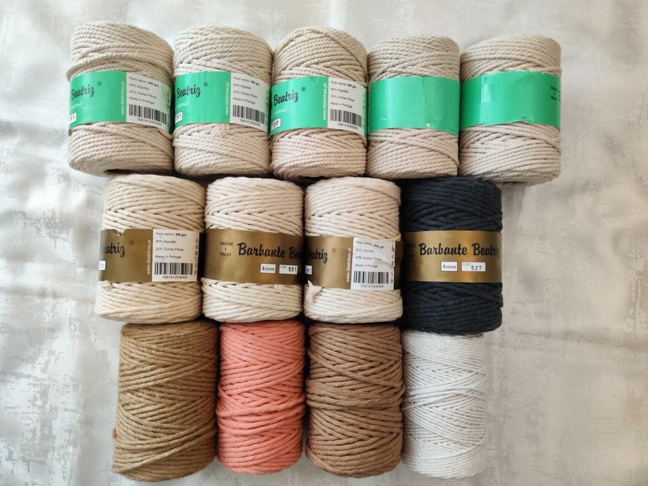 4 Packs Barbante macrame, boa Qualidade, NOVO