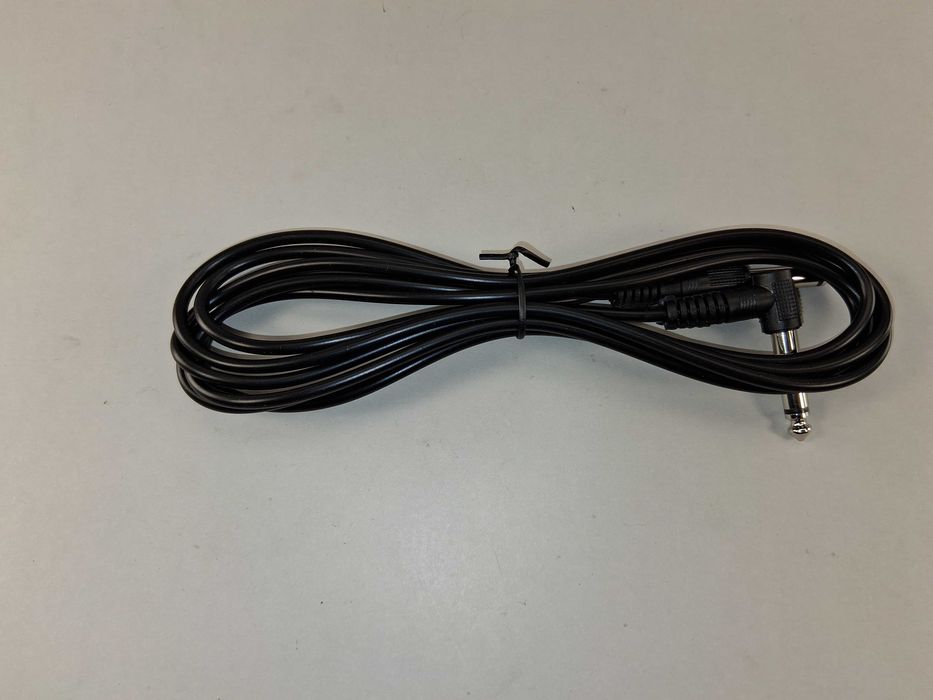 N028 Kabel Instrumentalny Jack 6.3 MONO 3M Prosty Kątowy