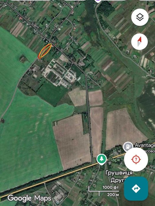 Земельна ділянка під забудову Грушвиця Перша