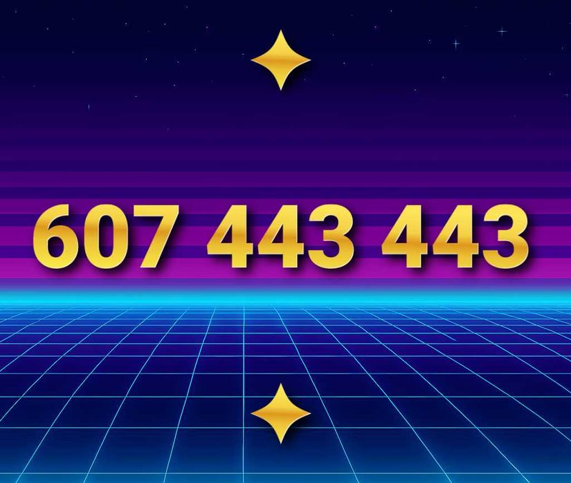 Złoty numer ___ 607 443 443 ___ Platynowy - ViP